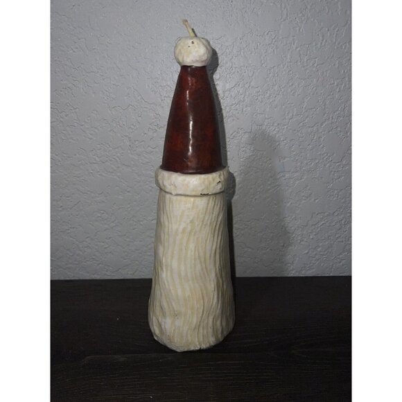 Vintage Santa Clause Candle Cone Shape Unique Rare Holiday Decor Christmas - Picture 4 of 7